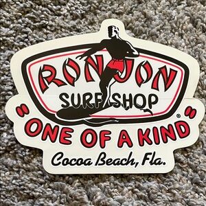 Vintage Ron Jon Surf Shop sticker.